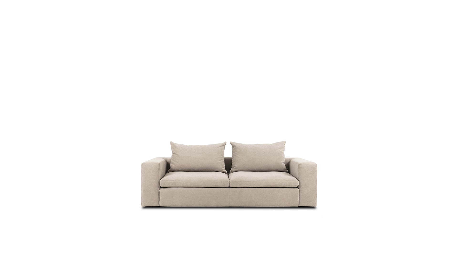 Canapé STONE MERIDIAN — vue de profil studio